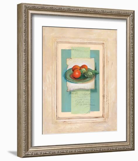 Stillife with Peaches-Joadoor-Framed Art Print