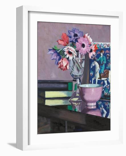 Stillleben mit Anemonen. 1931-Francis Campbell Boileau Cadell-Framed Giclee Print