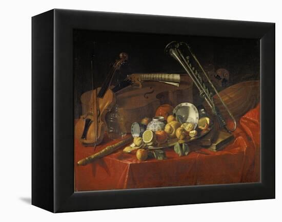 Stillleben Mit Musik-Instrumenten-Cristoforo Munari-Framed Premier Image Canvas