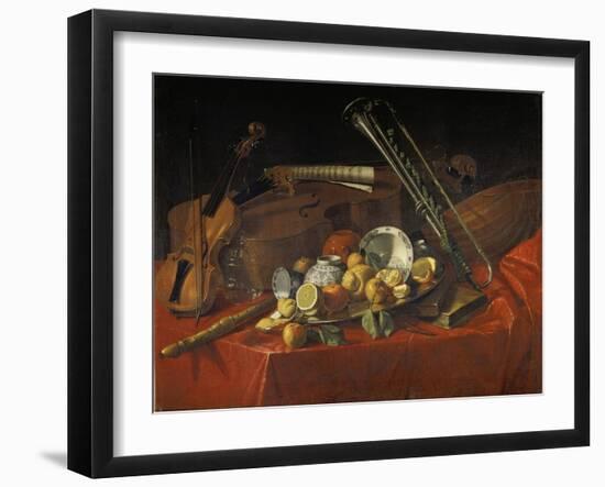 Stillleben Mit Musik-Instrumenten-Cristoforo Munari-Framed Giclee Print