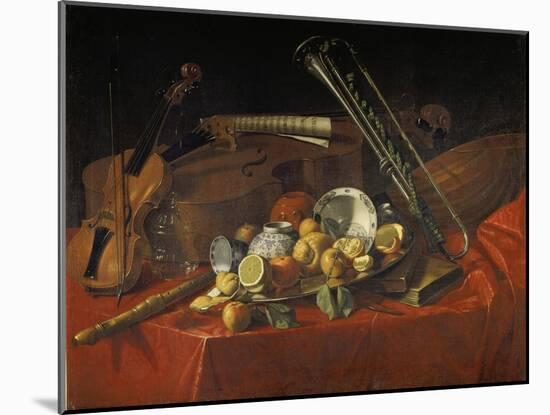 Stillleben Mit Musik-Instrumenten-Cristoforo Munari-Mounted Giclee Print