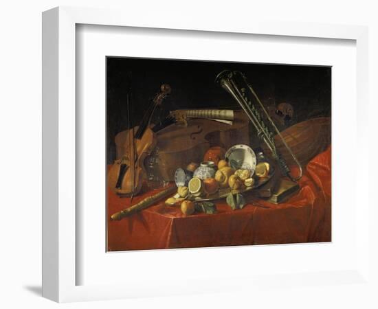 Stillleben Mit Musik-Instrumenten-Cristoforo Munari-Framed Giclee Print