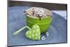 Stilllife, Green, Heart, Bowl, Cherry Flowers-Andrea Haase-Mounted Photographic Print