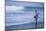 Stilt Fishing, a Stilt Fisherman in the Waves at Midigama Near Weligama, South Coast-Matthew Williams-Ellis-Mounted Photographic Print