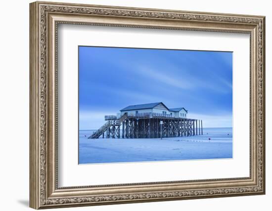 Stilt House on a Beach-Markus Lange-Framed Photographic Print