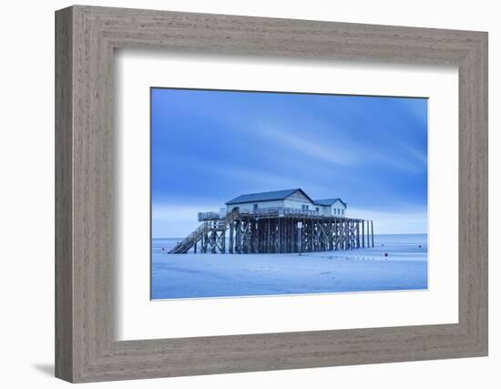 Stilt House on a Beach-Markus Lange-Framed Photographic Print