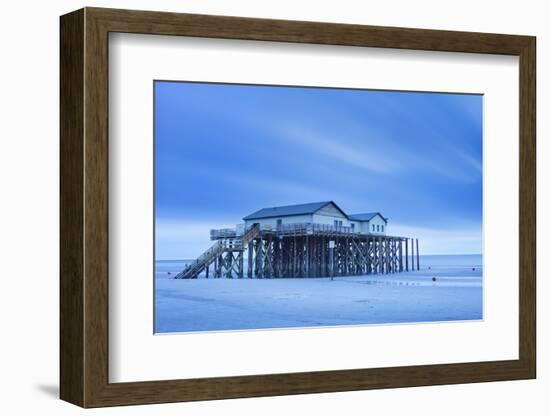 Stilt House on a Beach-Markus Lange-Framed Photographic Print