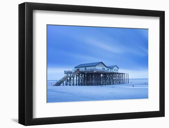 Stilt House on a Beach-Markus Lange-Framed Photographic Print