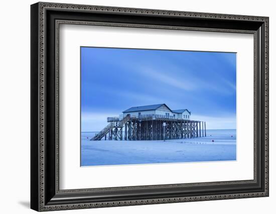 Stilt House on a Beach-Markus Lange-Framed Photographic Print