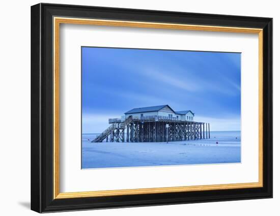 Stilt House on a Beach-Markus Lange-Framed Photographic Print