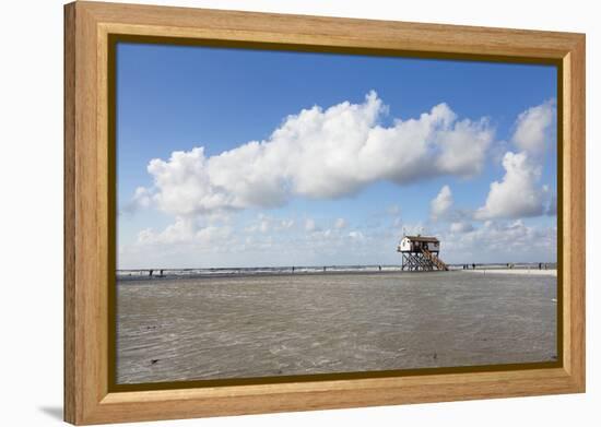 Stilt Houses on a Beach-Markus Lange-Framed Premier Image Canvas