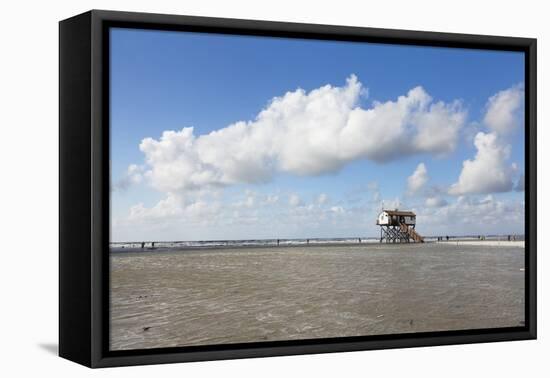 Stilt Houses on a Beach-Markus Lange-Framed Premier Image Canvas