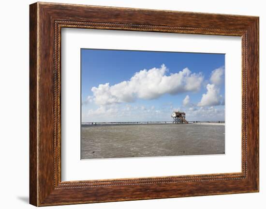 Stilt Houses on a Beach-Markus Lange-Framed Photographic Print