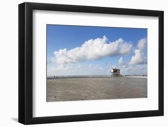 Stilt Houses on a Beach-Markus Lange-Framed Photographic Print