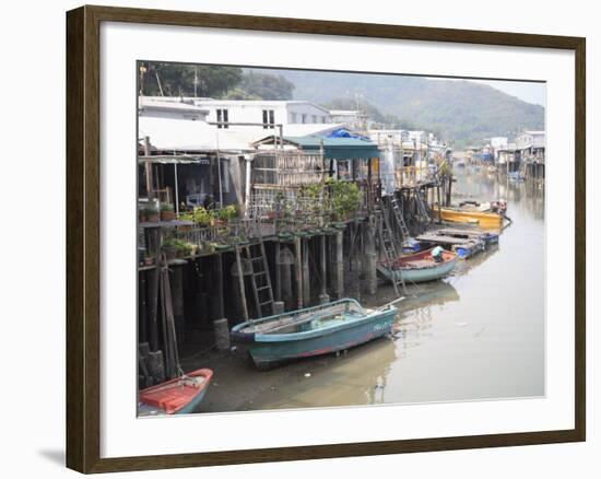 Stilt Houses, Tai O Fishing Village, Lantau Island, Hong Kong, China, Asia-Wendy Connett-Framed Photographic Print