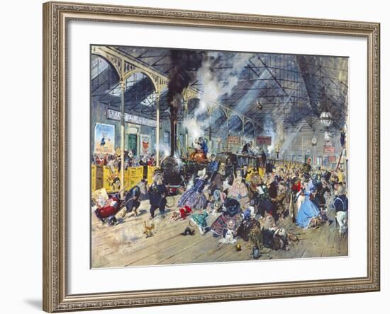 Stilton Junction-Terence Cuneo-Framed Premium Giclee Print