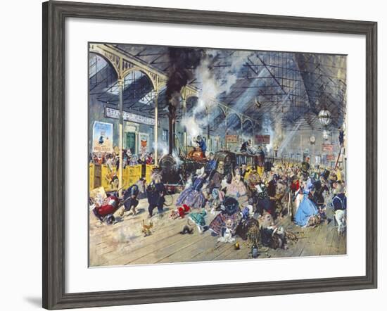 Stilton Junction-Terence Cuneo-Framed Premium Giclee Print