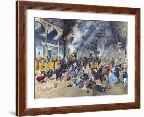 Stilton Junction-Terence Cuneo-Framed Premium Giclee Print