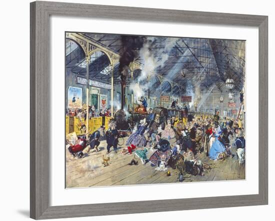 Stilton Junction-Terence Cuneo-Framed Premium Giclee Print