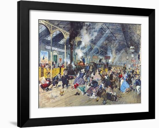 Stilton Junction-Terence Cuneo-Framed Premium Giclee Print