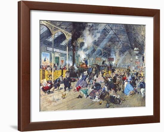 Stilton Junction-Terence Cuneo-Framed Premium Giclee Print