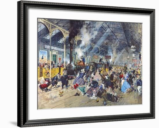 Stilton Junction-Terence Cuneo-Framed Premium Giclee Print