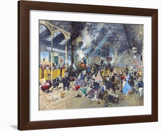 Stilton Junction-Terence Cuneo-Framed Premium Giclee Print