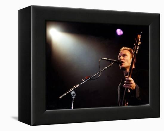 Sting Pictured During His Concert at the Cardiff International Arena-null-Framed Premier Image Canvas