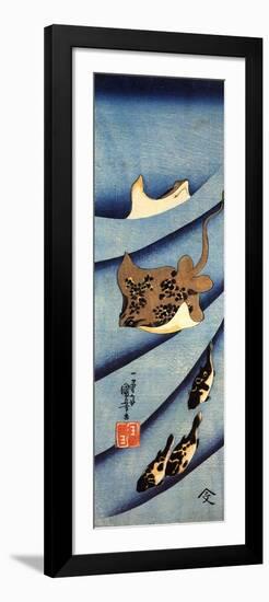 Stingrays-Kuniyoshi Utagawa-Framed Giclee Print