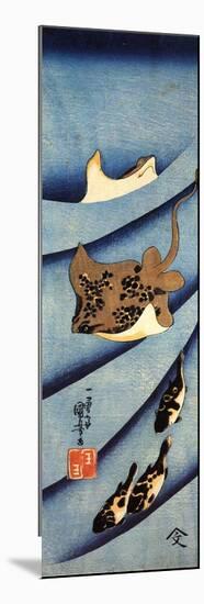 Stingrays-Kuniyoshi Utagawa-Mounted Giclee Print