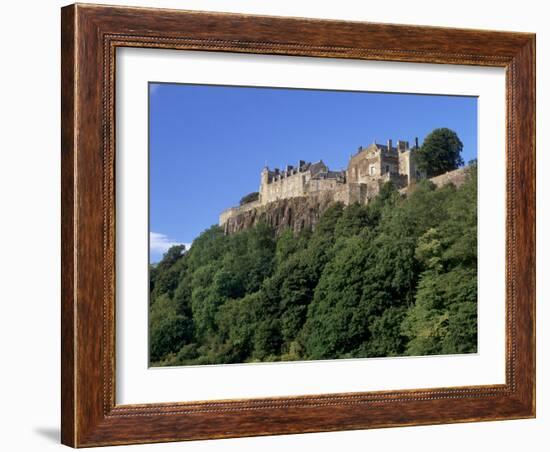 Stirling Castle, Atop Castle Hill, from the Southwest, Stirling, Scotland, United Kingdom, Europe-Patrick Dieudonne-Framed Photographic Print