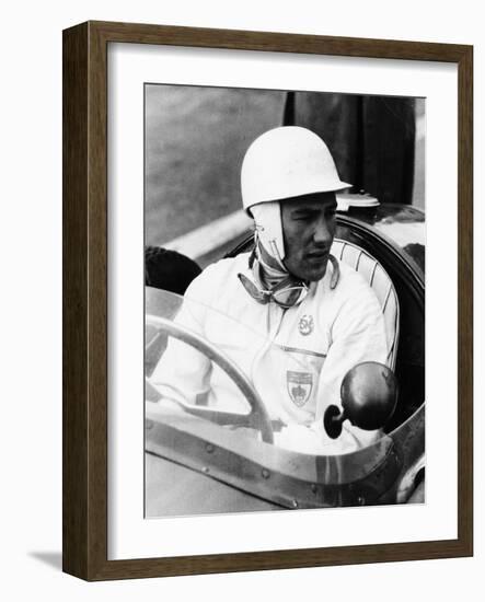 Stirling Moss at Goodwood, 1954-null-Framed Photographic Print