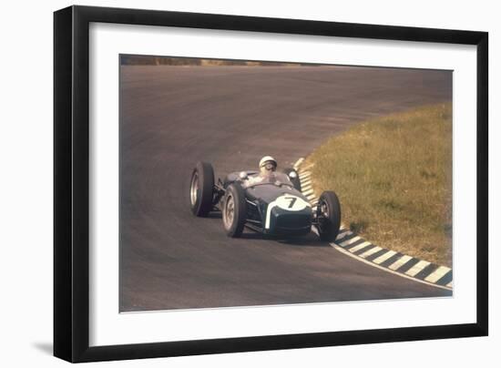 Stirling Moss in a Lotus 18, Dutch Grand Prix, Zandvoort, 1960-null-Framed Photographic Print