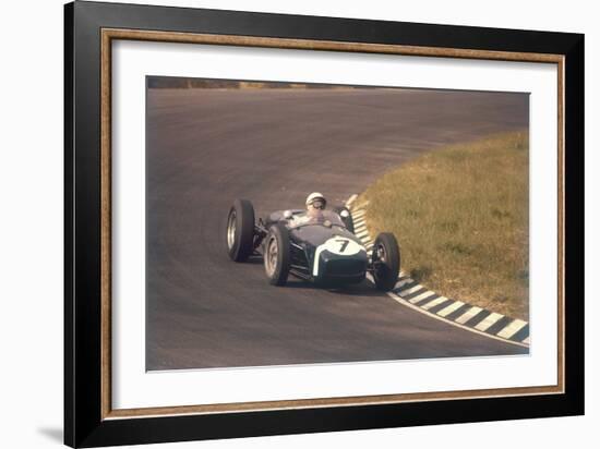 Stirling Moss in a Lotus 18, Dutch Grand Prix, Zandvoort, 1960-null-Framed Photographic Print