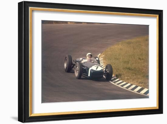 Stirling Moss in a Lotus 18, Dutch Grand Prix, Zandvoort, 1960-null-Framed Photographic Print