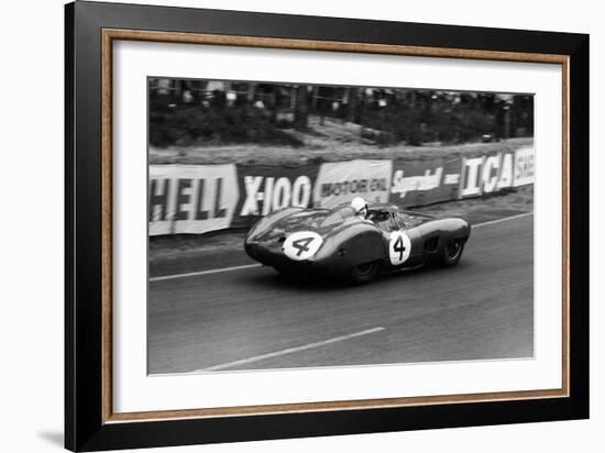 Stirling Moss in an Aston Martin Dbr1, Le Mans 24 Hours, France, 1959-Maxwell Boyd-Framed Photographic Print