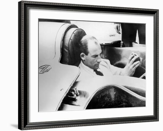 Stirling Moss in the Mg Ex181, 1957-null-Framed Photographic Print