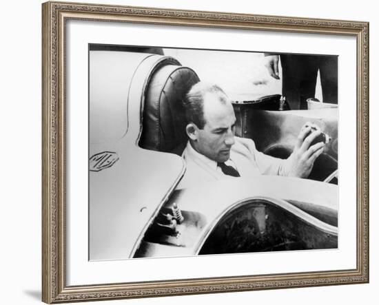 Stirling Moss in the Mg Ex181, 1957-null-Framed Photographic Print