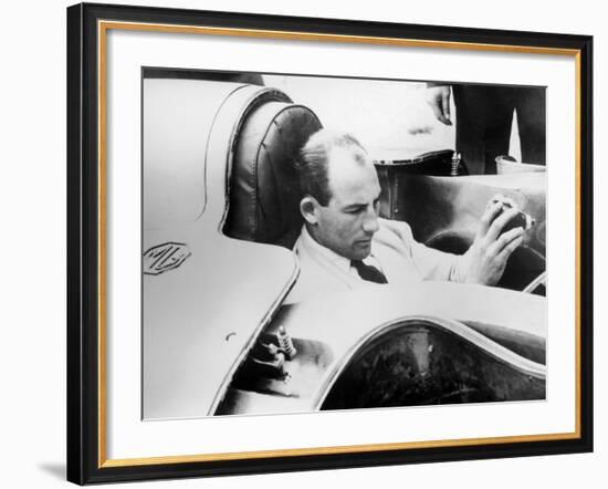 Stirling Moss in the Mg Ex181, 1957-null-Framed Photographic Print