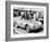 Stirling Moss with Porsche RSK, Goodwood, Sussex, 1955-null-Framed Photographic Print