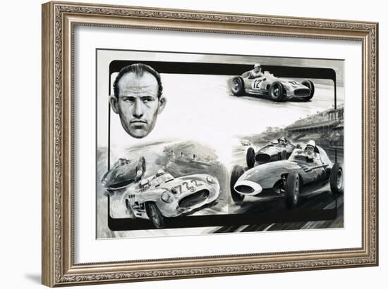 Stirling Moss-Graham Coton-Framed Giclee Print