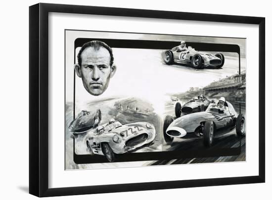 Stirling Moss-Graham Coton-Framed Giclee Print