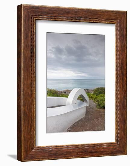 Stirling Point Chain Sculpture by Russell Beck, Highway 1, Stirling Point, Bluff, Southland, Sou...-null-Framed Photographic Print