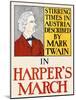 Stirring Times in Austria Described by Mark Twain in Harper's March-Edward Penfield-Mounted Art Print