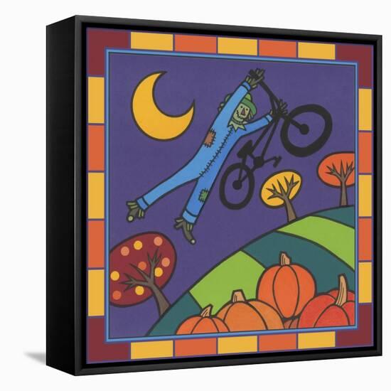 Stitch the Scarecrow Bike 2-Denny Driver-Framed Premier Image Canvas