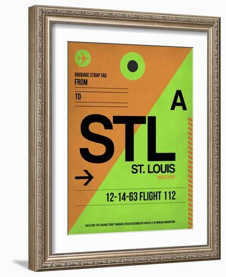 STL St. Louis Luggage Tag I-NaxArt-Framed Art Print