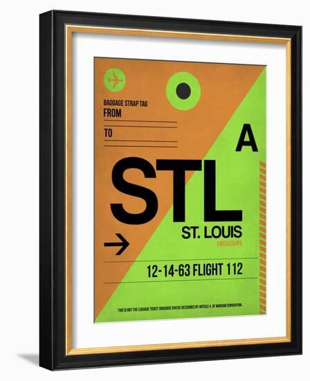 STL St. Louis Luggage Tag I-NaxArt-Framed Art Print