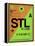 STL St. Louis Luggage Tag I-NaxArt-Framed Stretched Canvas