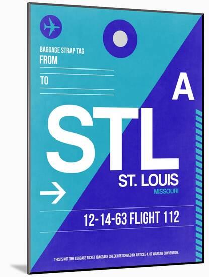 STL St. Louis Luggage Tag II-NaxArt-Mounted Art Print