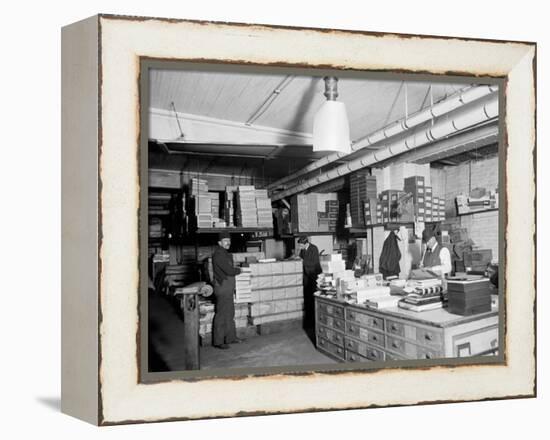 Stock Basement, Richmond Backus Co., Detroit, Mich.-null-Framed Stretched Canvas